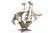 Silver Filigree Caravel with Flags and Maltese Crosses Sails in Relief For Sale - Image 5 of 8