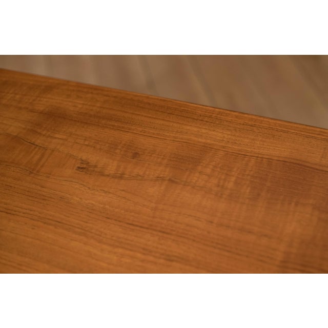 Danish Teak Arne Vodder Drop-Leaf Extendable Sliding Desk For Sale - Image 15 of 18