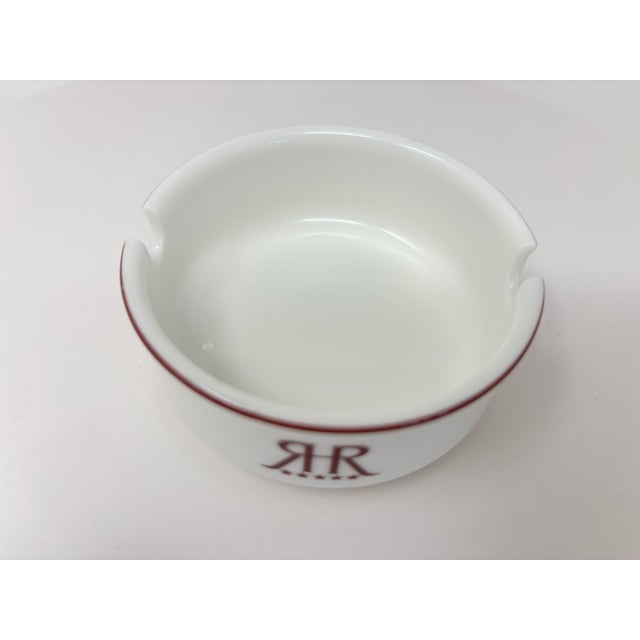 1980s Vintage Villeroy & Boch for Le Royal Luxembourg Porcelain Hotel Ashtray For Sale - Image 5 of 6