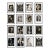 Set of 16 - "Picasso's Female Heads" Framed Contemporary Black and White Gallery Wall of Photographs / Pablo Picasso For Sale