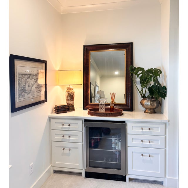 Antique Large Scale Early 19th Century American Empire Mahogany & Gilt Ogee Wall Mirror For Sale In Little Rock - Image 6 of 18