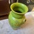 1950s Mid-Century Modern Apple Green and Gold Ceramic Vase From Sesto Fiorentino For Sale - Image 9 of 12