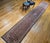 1900 - 1909 Vintage Persian Tabriz Long Runner, Hand-Woven Wool, All Over Herati Pattern, Navy & Ivory, 3x16 For Sale - Image 5 of 16