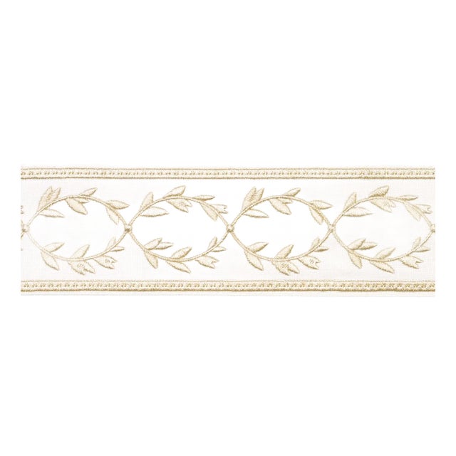 SAMPLE - Schumacher X Paloma Contreras Maison Vine Trim In Ivory For Sale