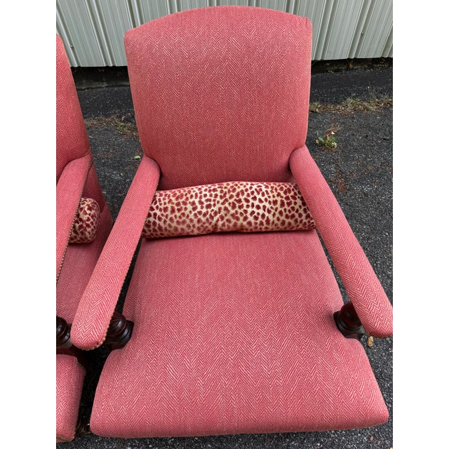 George Smith Edwardian Chairs- Set of 2 For Sale - Image 11 of 12