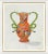 Contemporary Boa Vase in Orange By Dana Gibson, Framed Art Print For Sale - Image 3 of 3