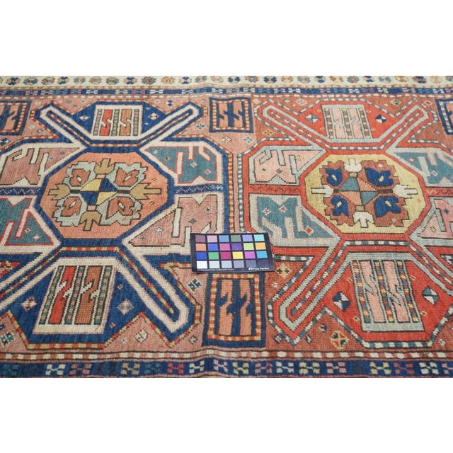 Antique Kazak Rug 3'11'' x 8'7'' For Sale - Image 9 of 10