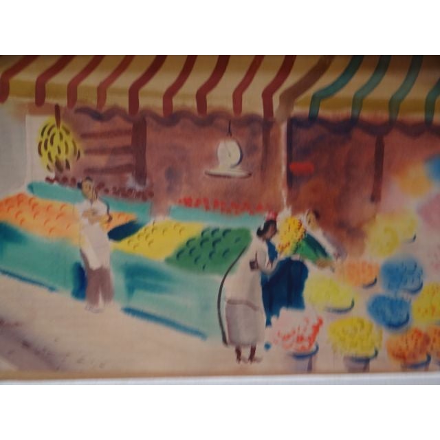 Charles Payzant Double Sided Western Watercolor Chairish