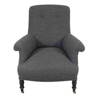 Early 20th Century French Grey Armchair, Circa 1910 For Sale