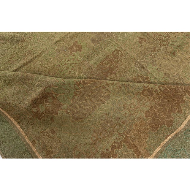 Textile Doris Leslie Blau Vintage American Hooked Rug For Sale - Image 7 of 8