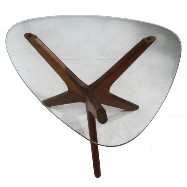 Classic mid century Jacks model side table designed by Adrian Pearsall for Craft Associates, circa 1960's. The table...