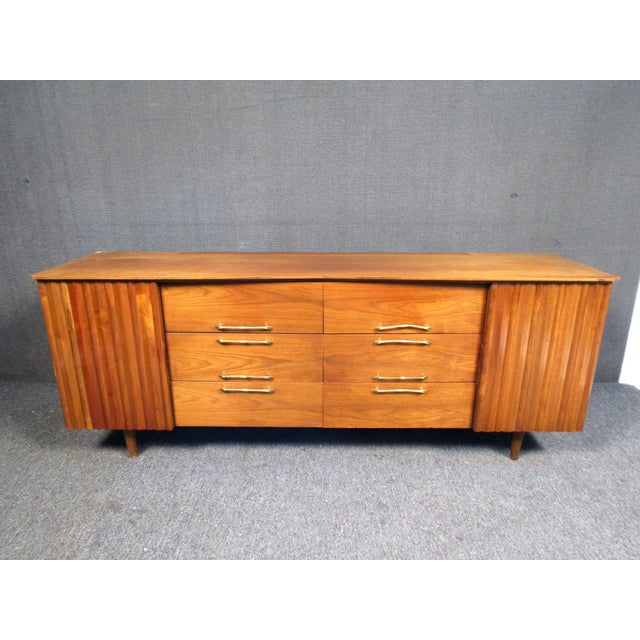 1960s 1960s Vintage Walnut Credenza For Sale - Image 5 of 12