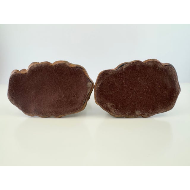 Vintage Mid Century Hand-Painted Quail Figurines on Leafy Bases – A Pair For Sale - Image 10 of 10