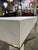 Metal Attributed to Villa & House Linen Texture "Claudette" Vanity Desk For Sale - Image 7 of 8