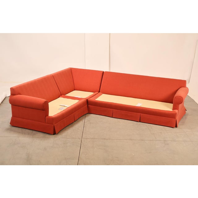 Miles Talbott Left-Facing Custom Upholstered Sectional Sofa For Sale - Image 4 of 18