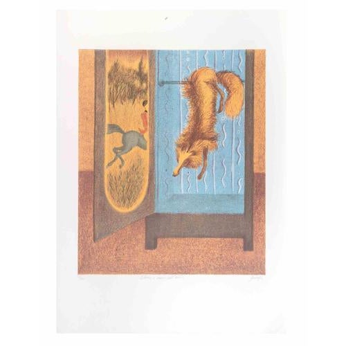 Lithograph hand colored realized by Enrico Benaglia. Edition of 100. Hand signed and numbered in pencil. This piece is...