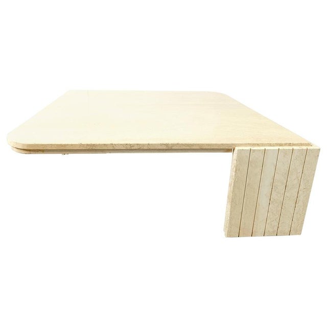 Travertine Coffee Table, Italy, 1970s For Sale - Image 9 of 9