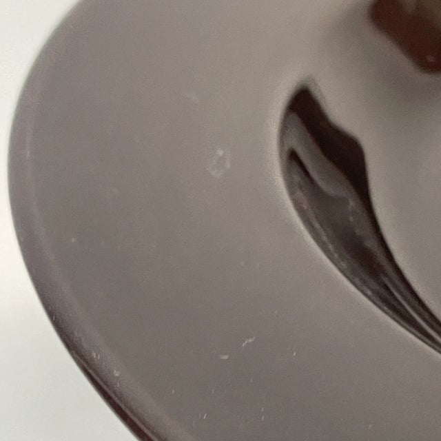 Vintage Dudson Artisan Vitrified Round Deep Rim Black Soup Plate, Made in England For Sale - Image 9 of 11