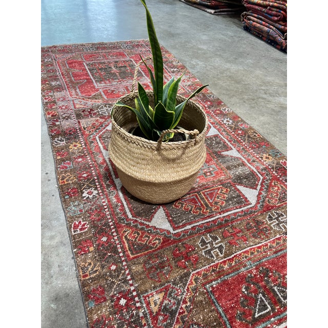 1950s Nomadic Vintage Tribal Runner Rug For Sale - Image 5 of 6