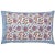 Indian Suman-Nargis Coral, Blue & Camel Reversible Pillow Case For Sale - Image 3 of 4