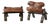 Mid-Century Egyptian Tooled Leather & Hardwood Camel Saddle Footstool For Sale