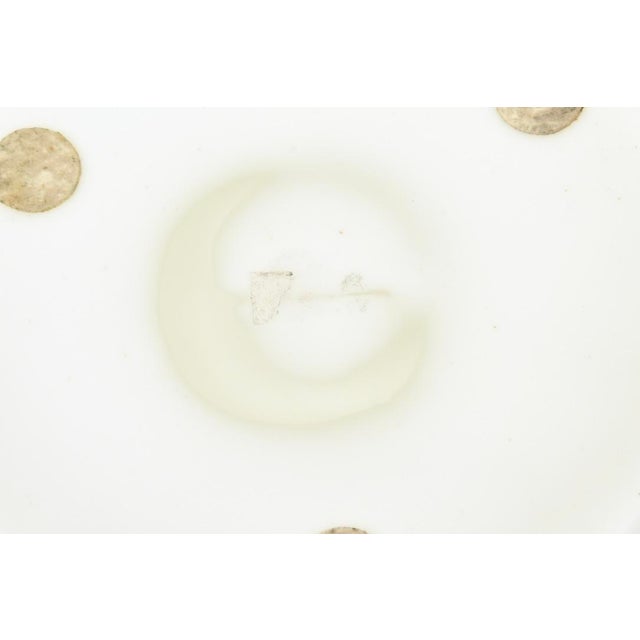 Vintage Murano Glass Bowl With Flower Design and Gold Aventurine, 1980's, Italy For Sale - Image 10 of 10