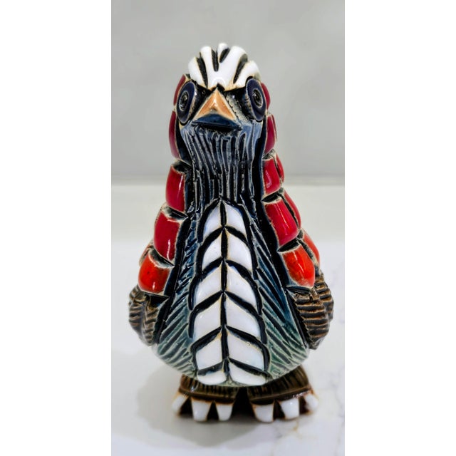 Vintage Artesania Rinconada Ceramic Pheasant Bird Figurine, Uruguay For Sale - Image 4 of 10