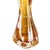 Glass Vintage Amber Bullicante Murano Glass Vase attributed to Archimede Seguso, 1970s For Sale - Image 7 of 9