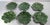 We are selling this decorative set of 6 Luncheon plates in cabbage leaf style by Secla Portugal. Each plate is molded and...