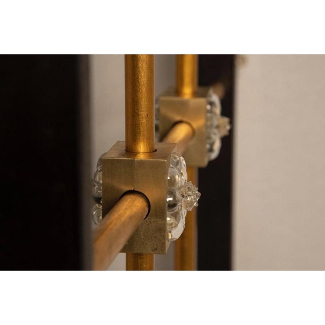 Vintage French Gate in Brass and Glass, 1940s For Sale - Image 16 of 18