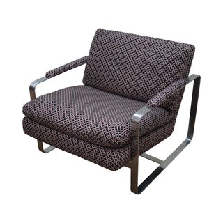 Bernhardt Flair Lounge Chair In the Style of the Milo Baughman Era For Sale