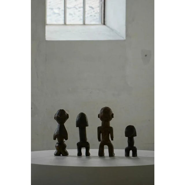 Decorative Handcrafted African Wooden Sculptures, 1940s, Set of 4 For Sale - Image 13 of 16