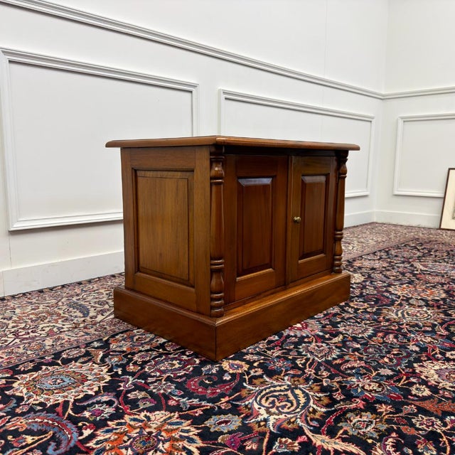 Classic English Office Cabinet Printer Table For Sale - Image 4 of 10