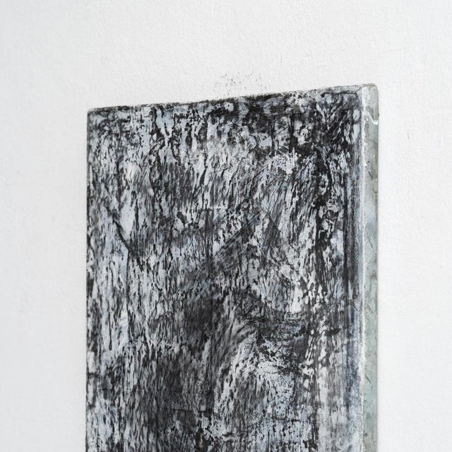 Early 21st Century Enrico Della Torre, Art Black Composition, Charcoal on Canvas, 2017 For Sale - Image 5 of 12