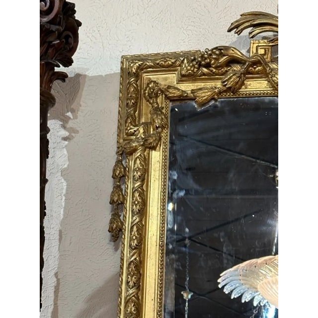 French Louis XVI Giltwood Mirror For Sale In Dallas - Image 6 of 9