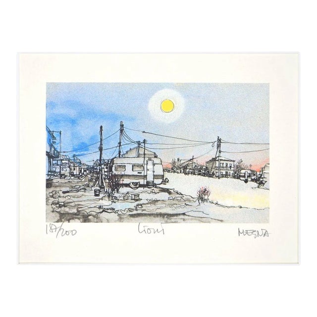 Lioni. Images from the Earthquake - Original Etching by Giuseppe Megna - 1985 1985 For Sale