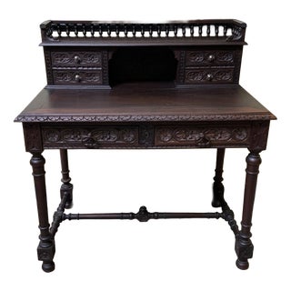 Antique Desk in Oak from Brittany, 1880 For Sale