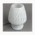 White Murano Glass Table Lamp with Chevron Feathers, 1970 For Sale - Image 12 of 12