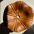 Medium Flat Corrugated Teak Leaf Pendant Light with Floral Stripes, 1980s For Sale - Image 17 of 18