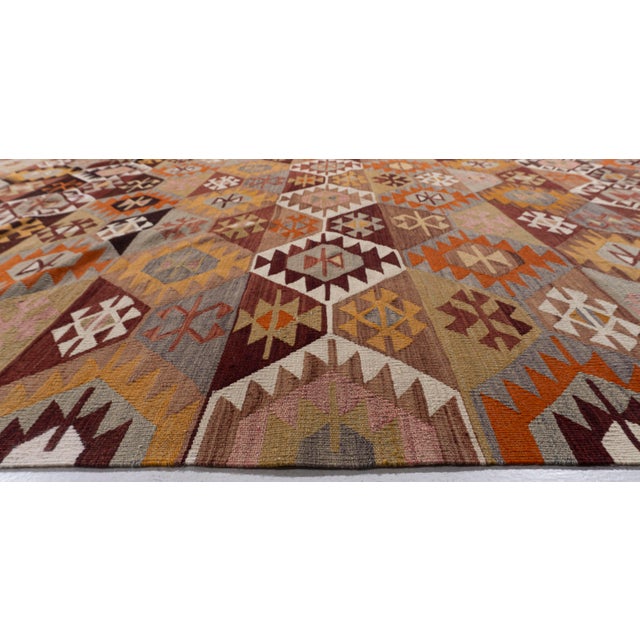 Vintage Circa 1940 Turkish Kilim 5ft 4in X 9ft 4in For Sale - Image 10 of 15