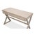 Campaign X-Frame Writing Desk in Stone Grey For Sale - Image 9 of 12
