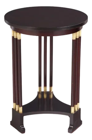 Secessionist Style Mahogany and Bronze-Mounted Occasional Table, C. 1910.