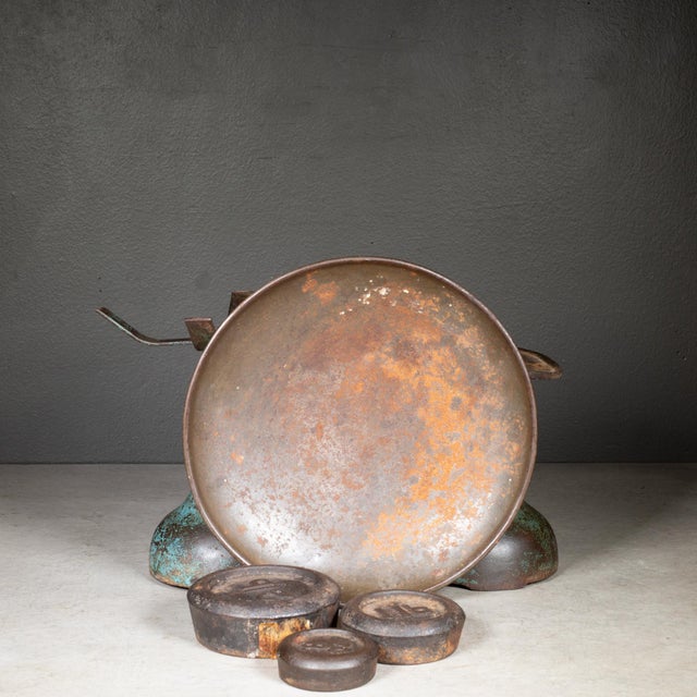 Antique Cast Iron Pharmacy Scale & Weights c.1890-1930 For Sale In San Francisco - Image 6 of 7