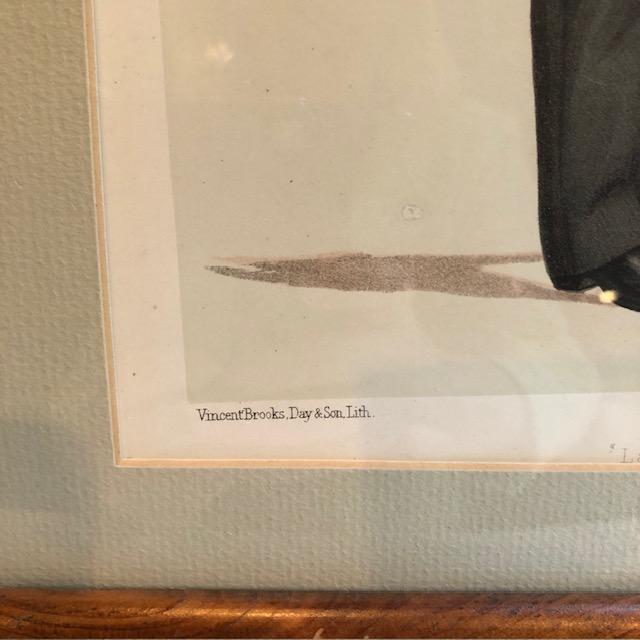 Late 19th Century Late 19th Century Vanity Fair Statesman Series Lord Ellenborough Caricature, Framed, #122 For Sale - Image 5 of 8