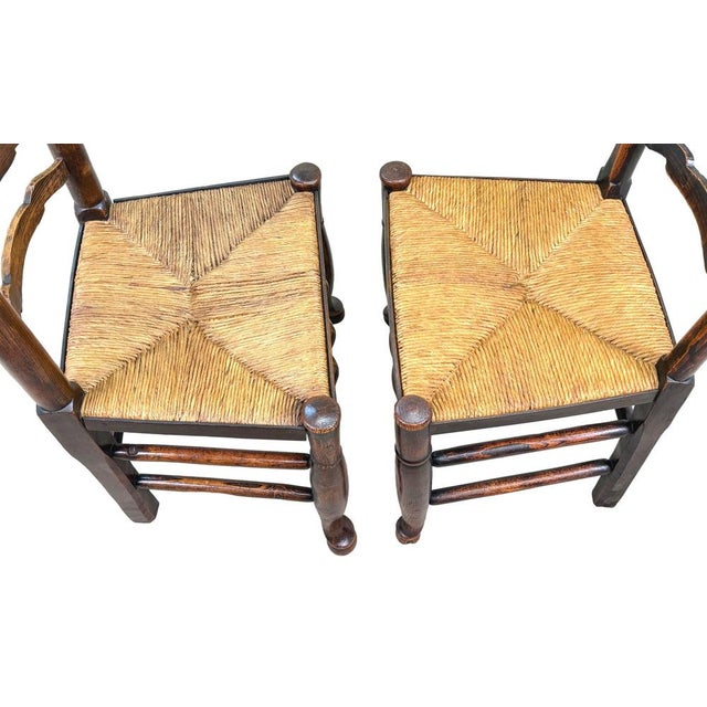 Georgian Farmhouse Ladderback Dining Chairs, Early 19th Century, Set of 10 For Sale - Image 16 of 18