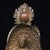 Bronze Late 19th Century Gilt Bronze Three-Faced Buddha Statue, Saha Trinity, 1.6kg For Sale - Image 8 of 9