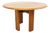 Vintage Round Dining Table in Blond Elm with Extensions from Seltz, 1970s For Sale