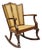 Antique Victorian Walnut and Cane Carved Rocker Rocking Chair W/ Queen Anne Legs For Sale