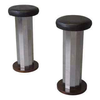 Vintage Italian Bar Stools, 1970s, Set of 2 For Sale