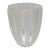 Frosted & Clear Ribbed Crystal Bud Vase For Sale